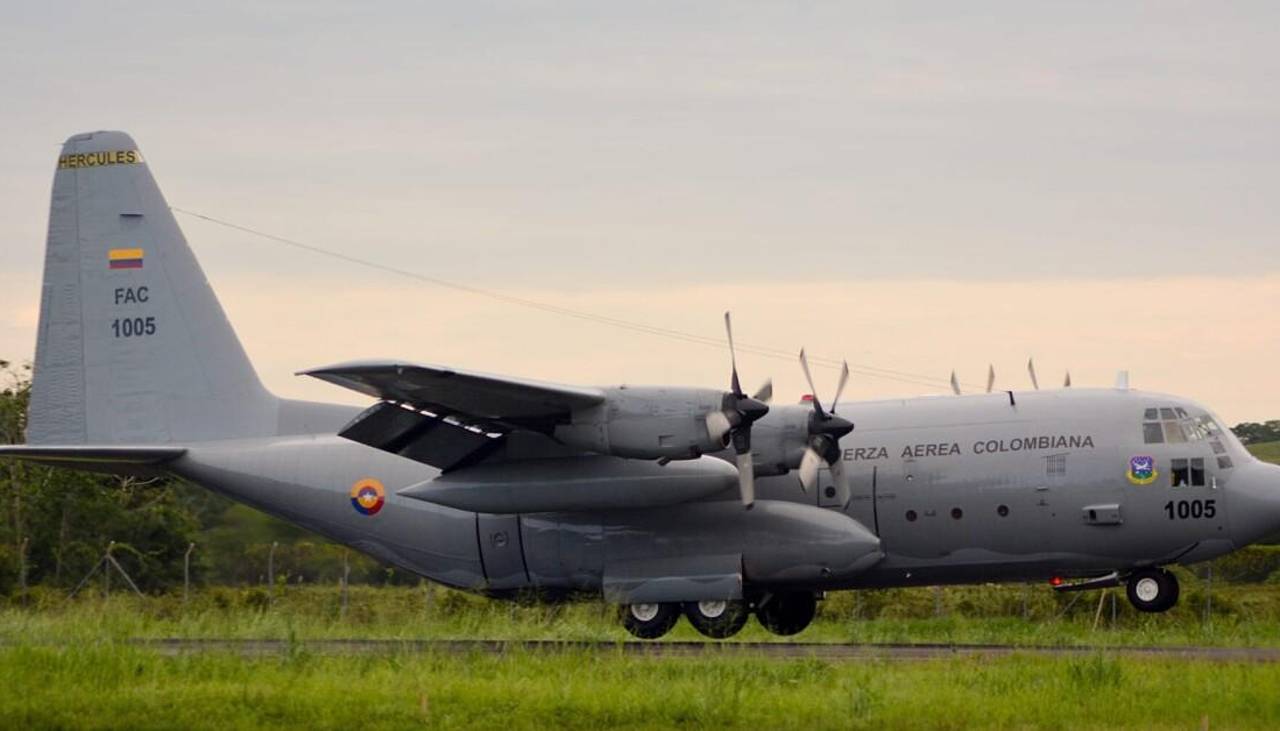 Colombia sacará de operación dos aviones Hércules en medio de investigación por accidente