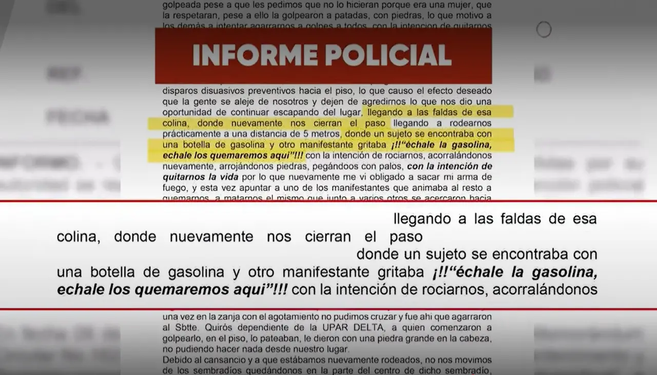 Violencia en Cotapachi: Policía declaró que usó su arma ante amenazas de ser quemado y asesinado