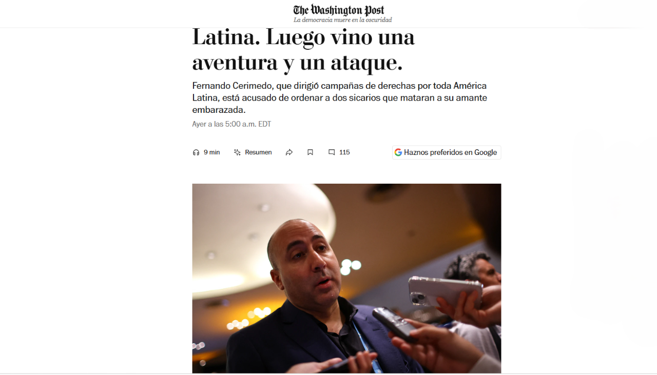 El caso Cerimedo llega a EEUU: El Washington Post revela detalles del exasesor de Paz, de su caída y su vínculo con otros líderes y el poder