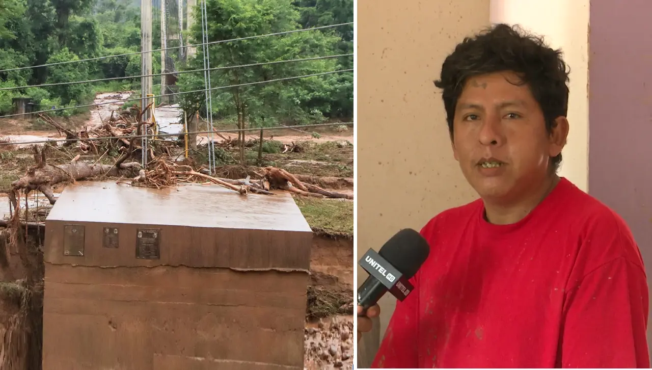 “Era un infierno”: Un padre cargó a sus hijos a sus hombros y rezó para salir del turbión