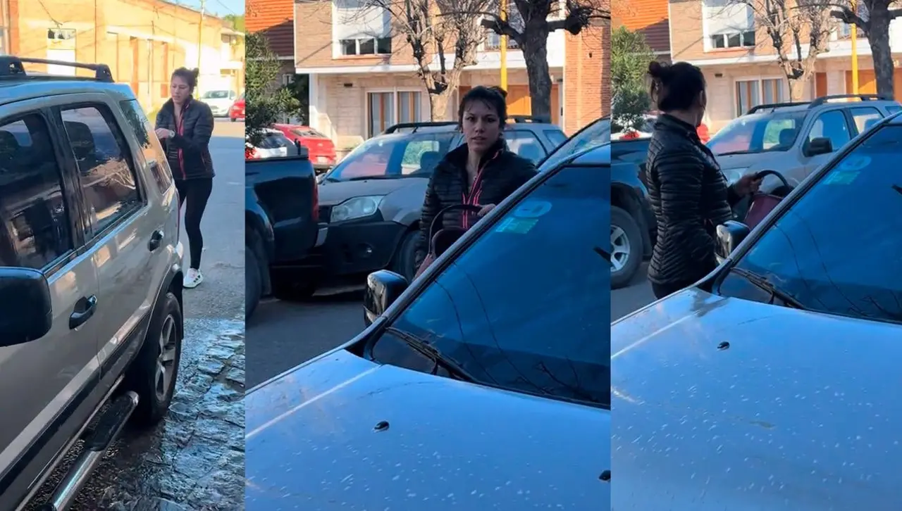 Salió a lavar su vehículo, pero se confundió y lavó el de su vecino y se volvió viral
