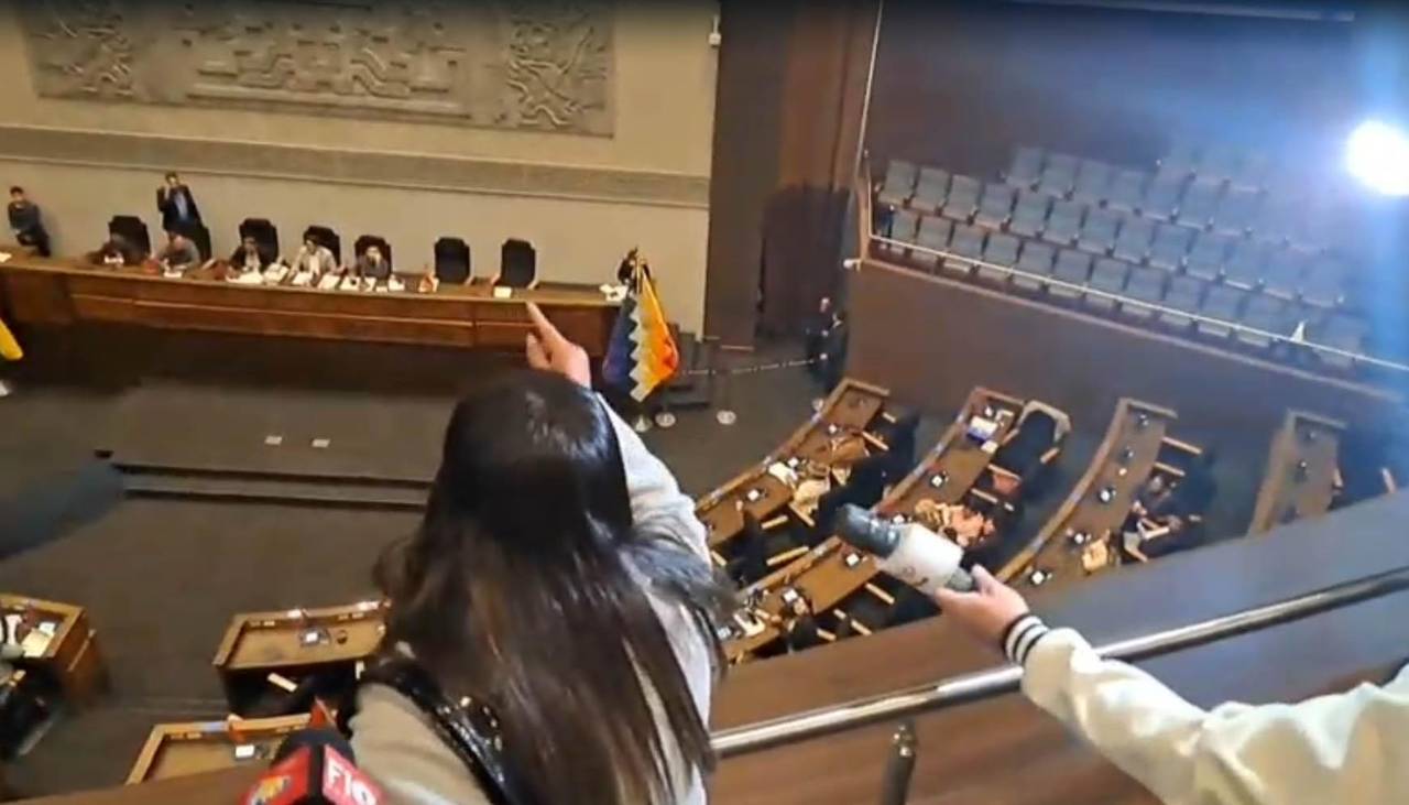 Increpan al presidente de Diputados por “impedir” ingreso de cívicos de Potosí a sesión para tratar contrato de litio