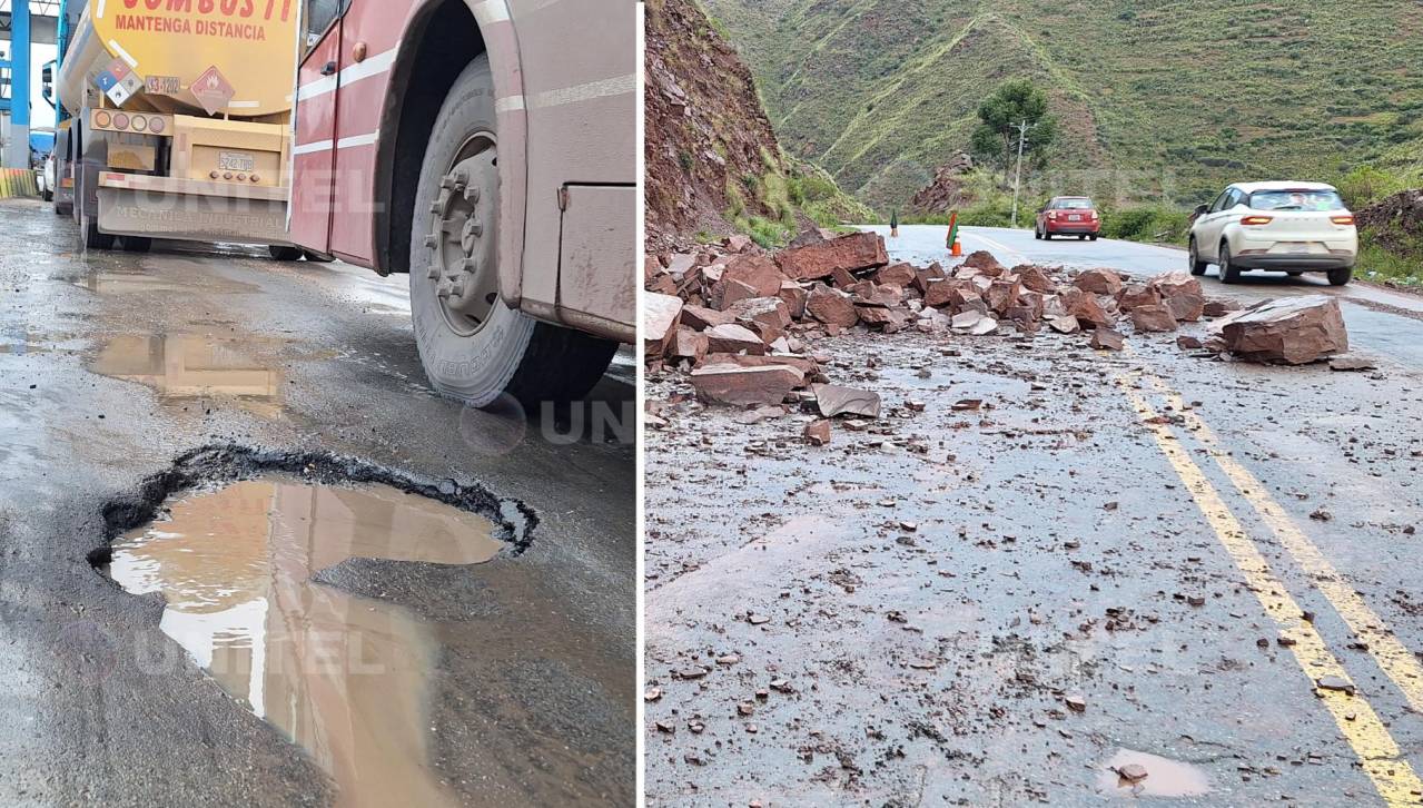 Transporte pesado denuncia mal estado de las rutas que conectan Cochabamba con el resto del país