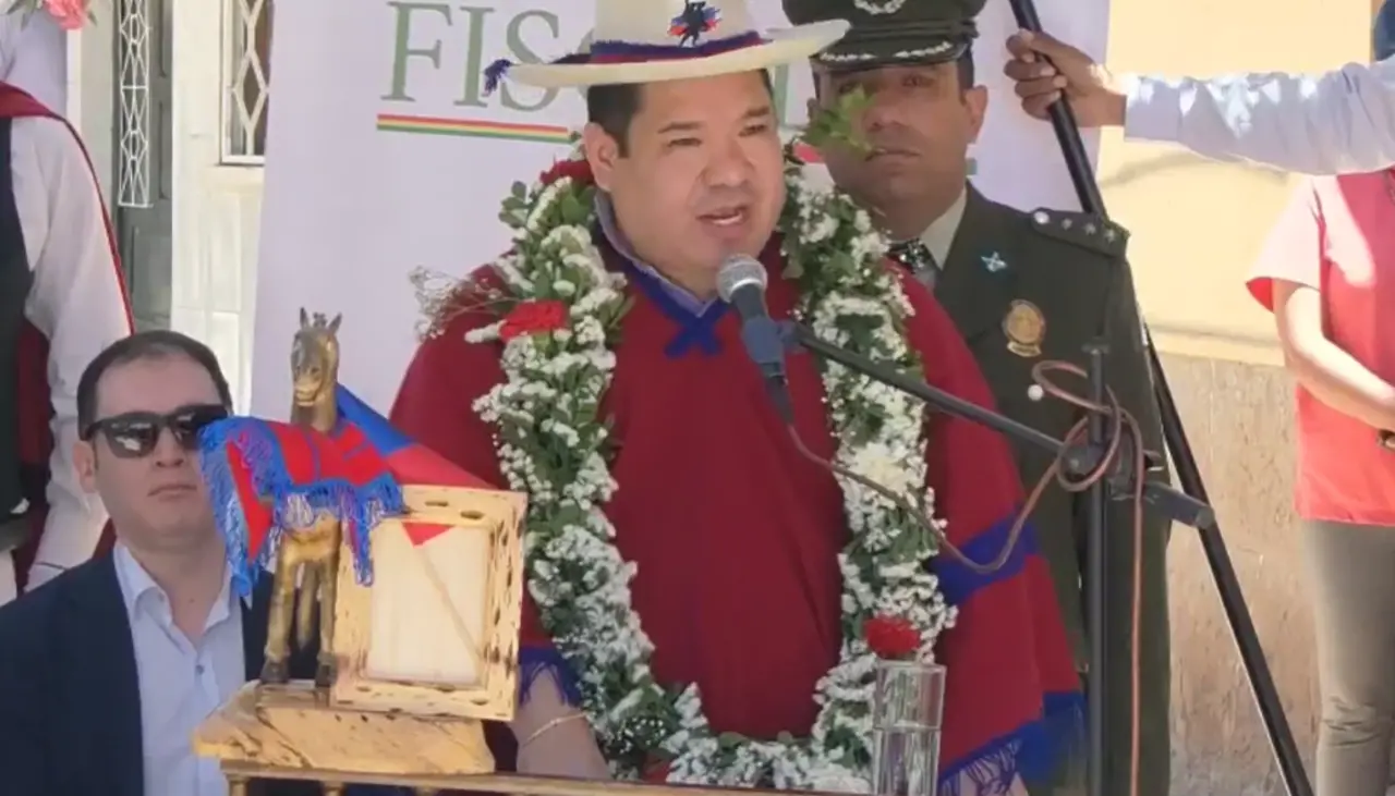 El fiscal general del Estado llega hasta el sur de Potosí para inaugurar la construcción del asiento fiscal de Tupiza