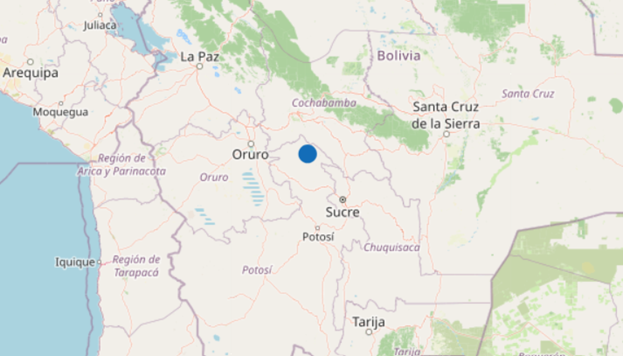 Sismo de magnitud 5,0 sacude este jueves a la provincia Charcas en Potosí