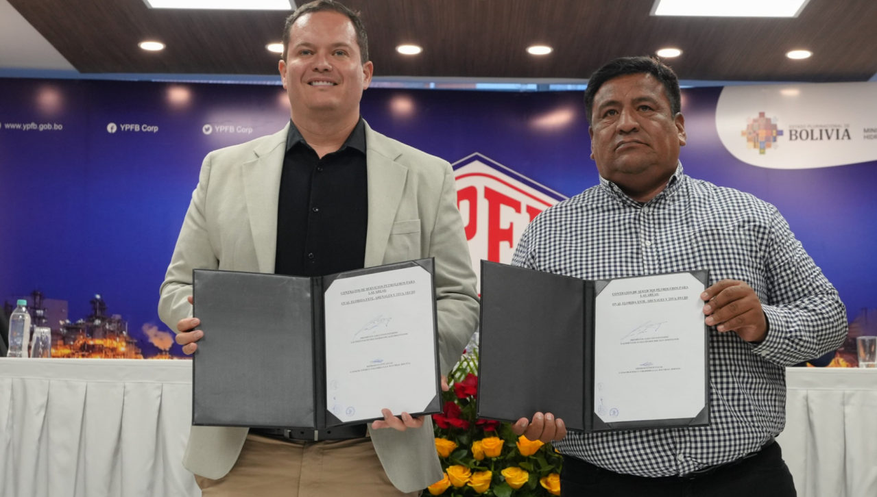 YPFB y empresa colombiana firman cuatro contratos de exploración y explotación en Santa Cruz