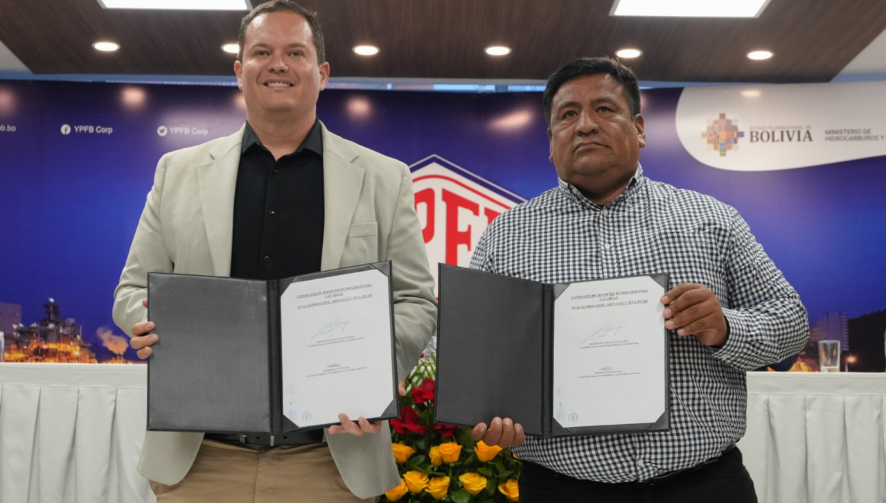 YPFB y empresa colombiana firman cuatro contratos de exploración y explotación en Santa Cruz