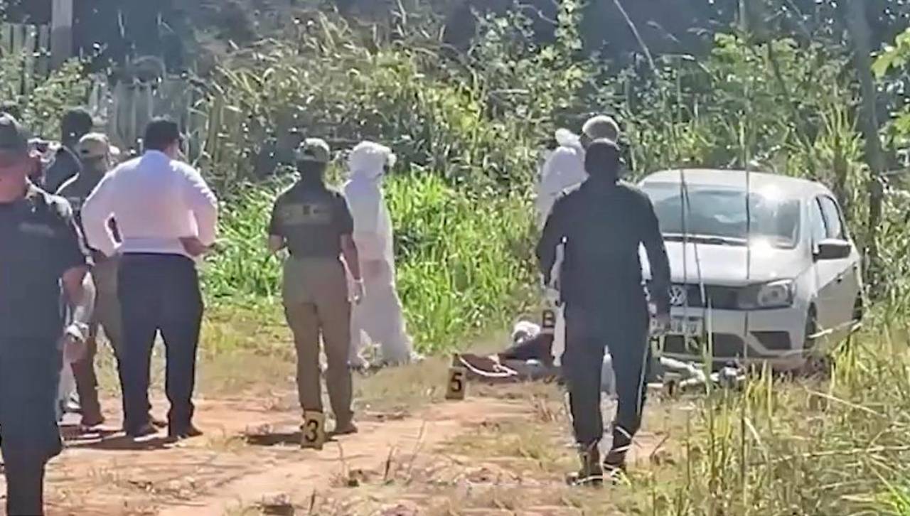 Acribillan a dos brasileños en Cobija, en el lugar hallaron al menos 12 casquillos y teléfonos