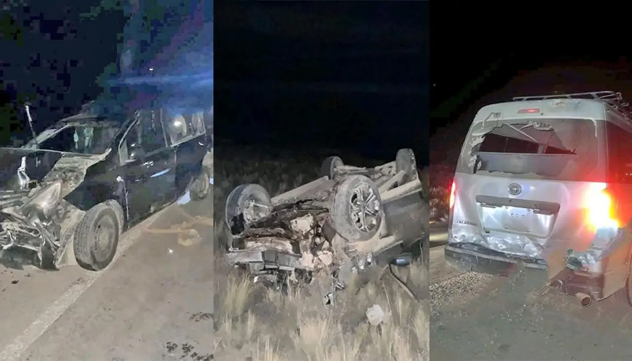 Accidente múltiple en la ruta Huanuni – Oruro deja daños en al menos seis vehículos