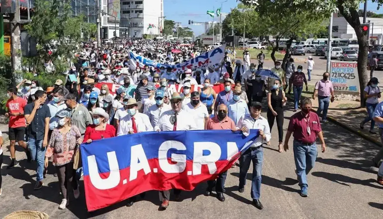 Uagrm anuncia que se sumará a la marcha convocada para este lunes por los cívicos cruceños 