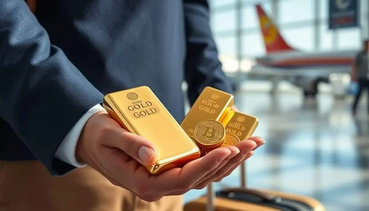 El Alto: Detienen a una mujer que intento llevar 30 kilos de oro a Dubái