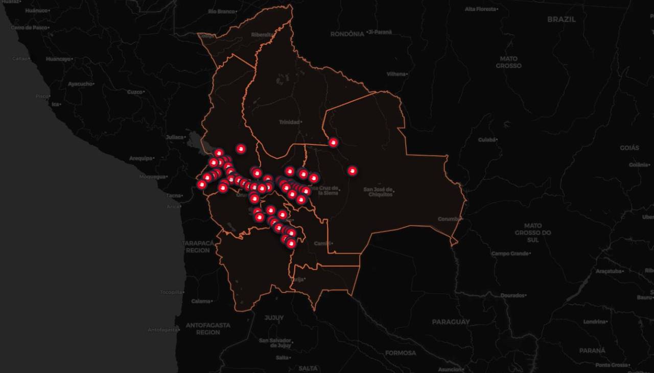 ABC: Cochabamba es el epicentro de los bloqueos y Chuquisaca está con las vías expeditas