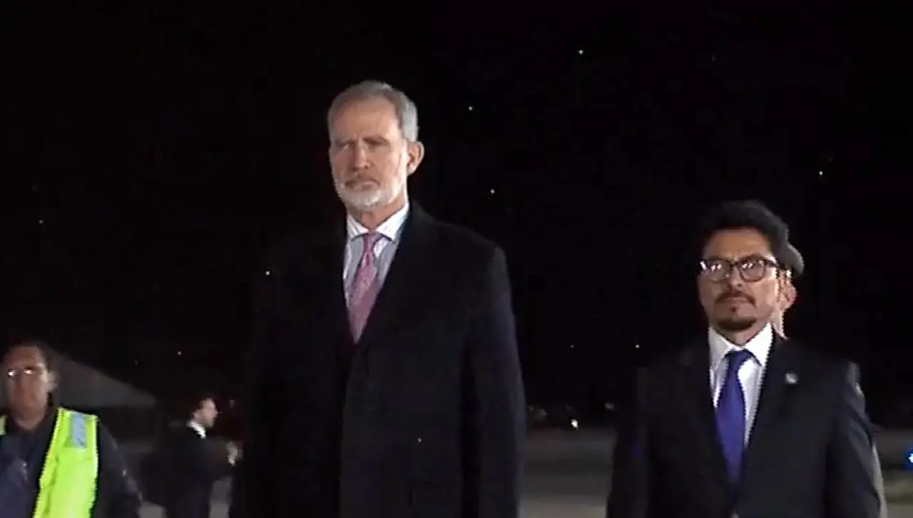 Arriba a Bolivia el rey de España Felipe VI