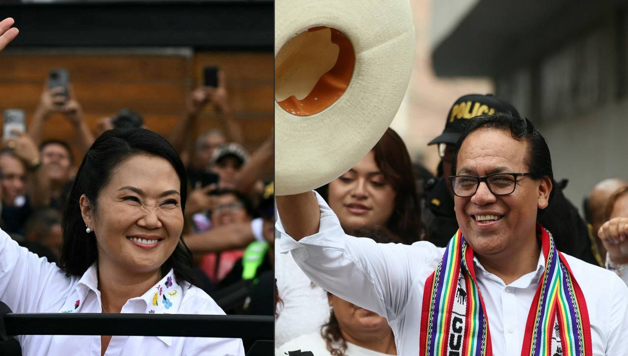 Elecciones en Perú: Fujimori vuelve a situarse por delante de Sánchez cuando falta menos del 2% para concluir conteo 