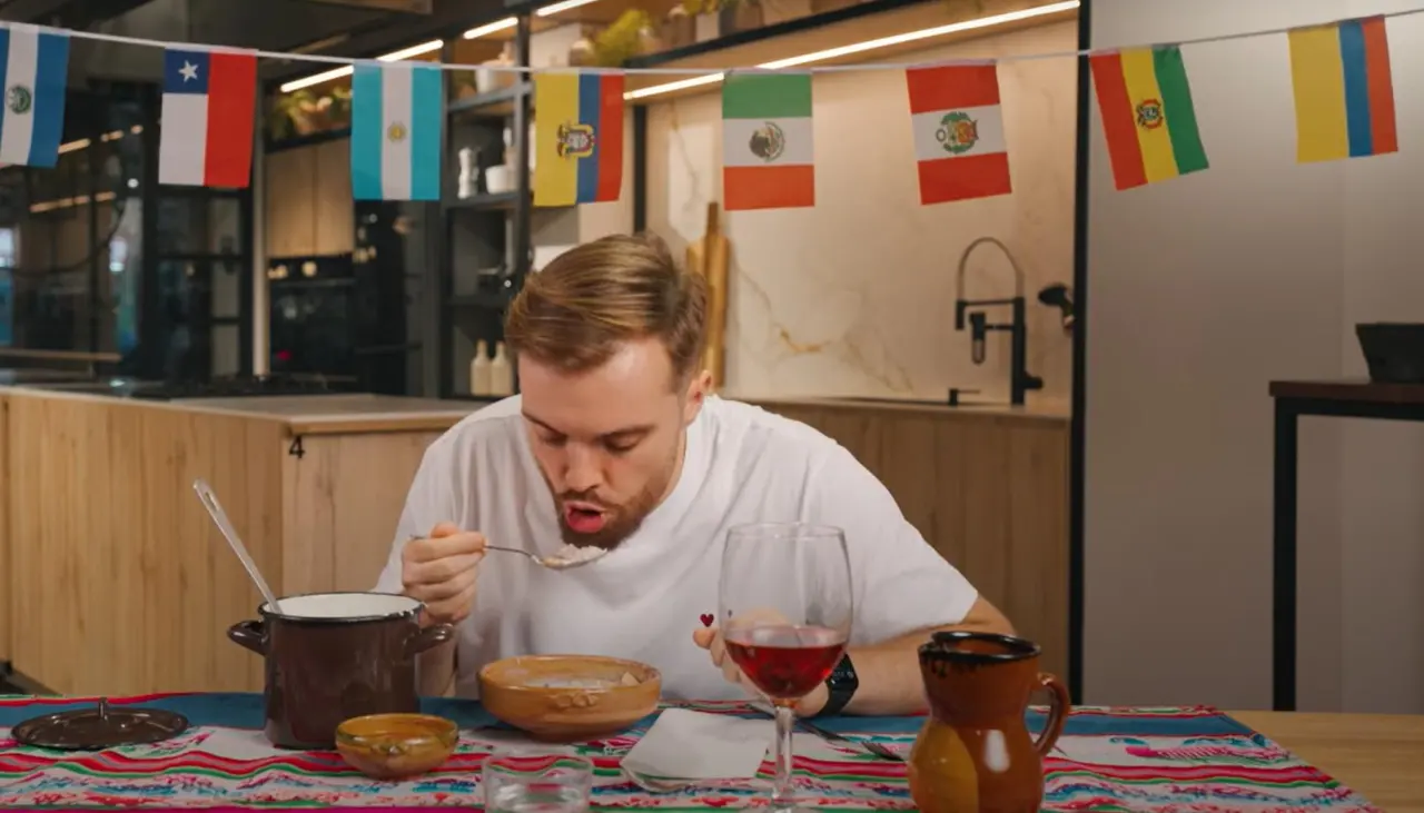 “¡Impresionante!”: Mira las reacciones de Ibai Llanos al probar la sopa de maní y el refresco de mocochinchi