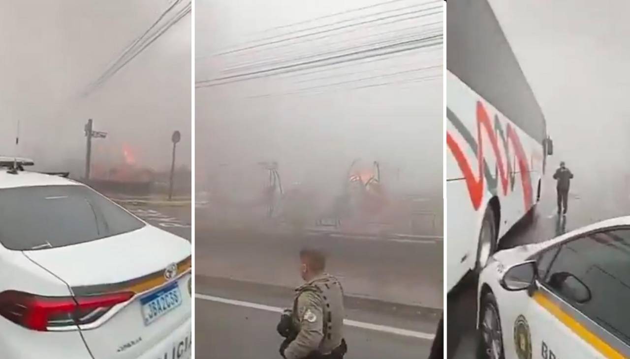 Video: Al menos nueve muertos tras caída de avión en zona comercial del sur de Brasil