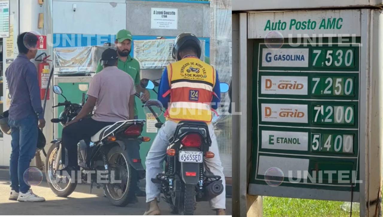 Por la crisis de combustible, bolivianos cruzan la frontera hasta Brasil y se abastecen sin restricciones 