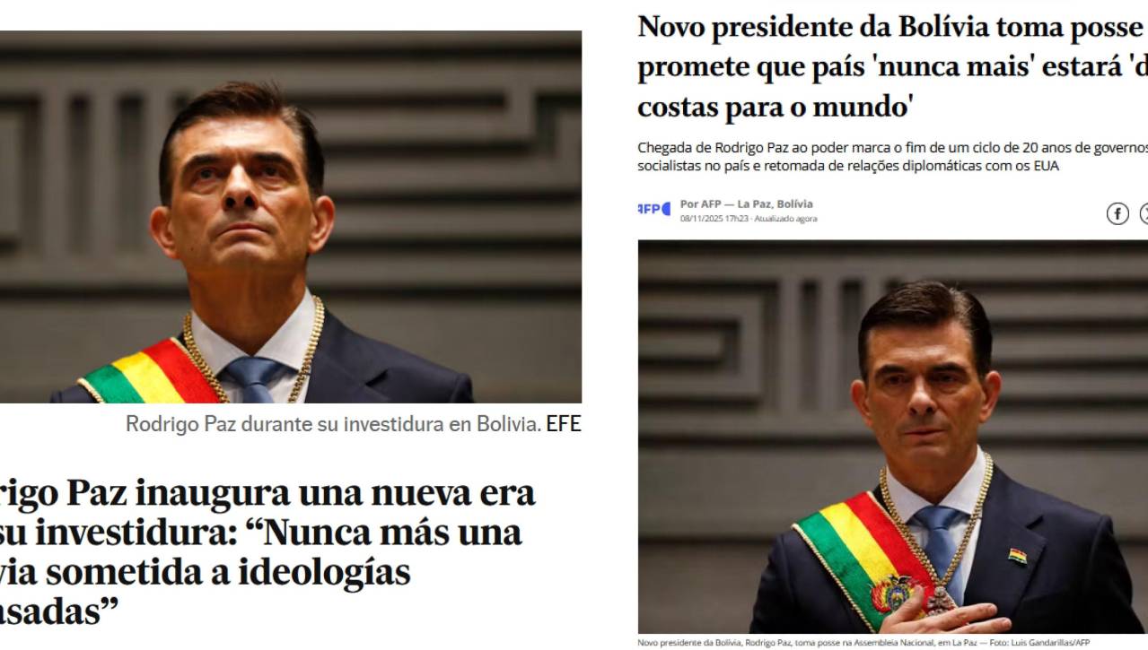 De “nueva era” a “fin del MAS”: la prensa internacional destaca la posesión de Rodrigo Paz