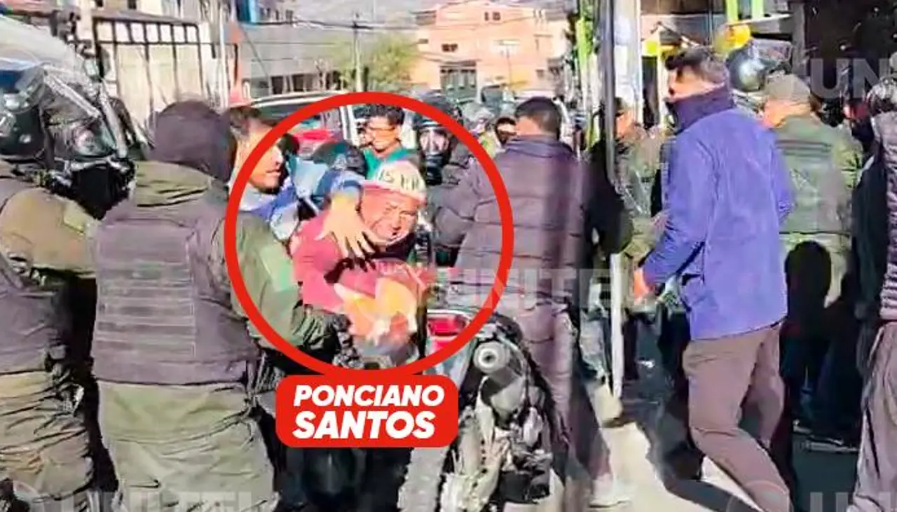 Video: Así fue el momento de la aprehensión del dirigente evista Ponciano Santos