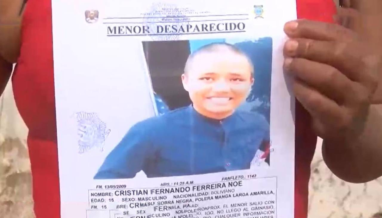 Buscan a Cristian Ferreira, adolescente que salió de su vivienda el lunes y no retornó