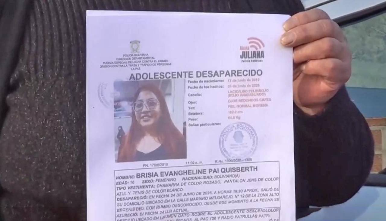 Buscan a adolescente desaparecida, salió de su casa en Alto Miraflores y una cámara la grabó por Río Seco