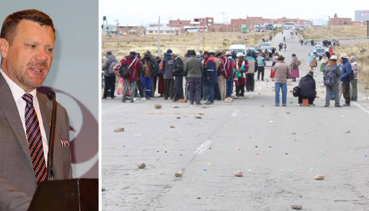 “Existe un riesgo real de violencia”: Embajador británico pide a sus ciudadanos no intentar cruzar los bloqueos