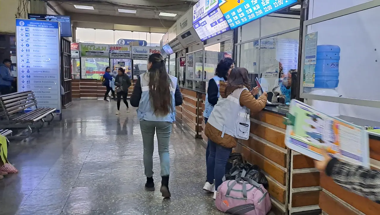Vacaciones invernales: Defensoría de la Niñez intensifica vigilancia en terminales de buses