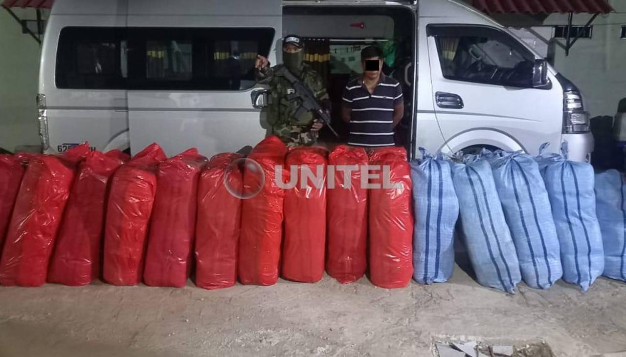 Santa Cruz: Hallan presunto cargamento de marihuana en control rutinario en la Villa Primero de Mayo