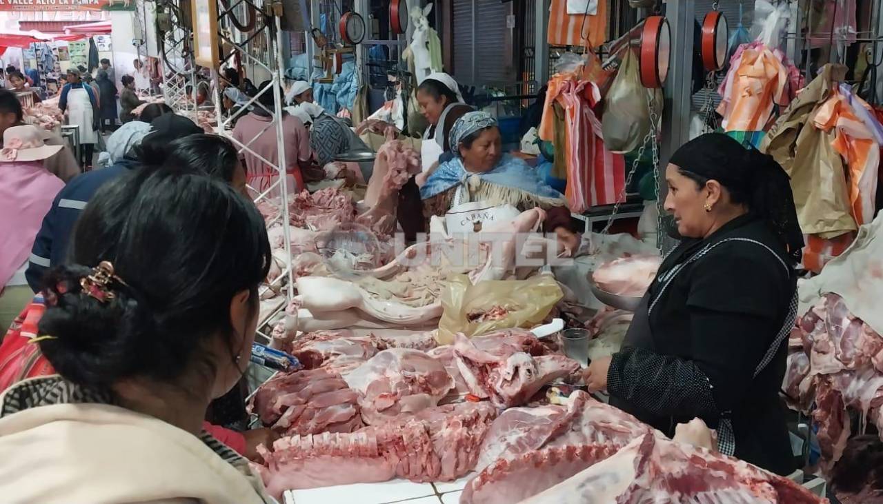 A menos de dos días de Año Nuevo, ¿cuál es el precio del kilo de carne de cerdo en los mercados del eje central?