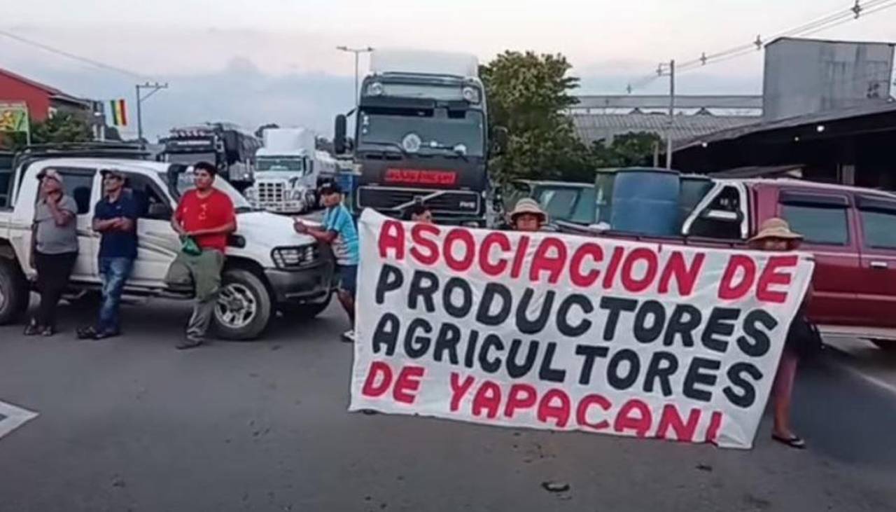 Productores de Ichilo protestan en contra del nuevo régimen del diésel