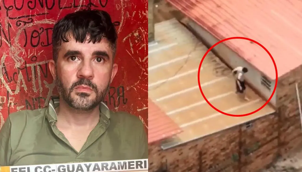 Sale a la luz un video de cómo escapaba por los techos un hombre del Comando Vermelho en la frontera con Brasil