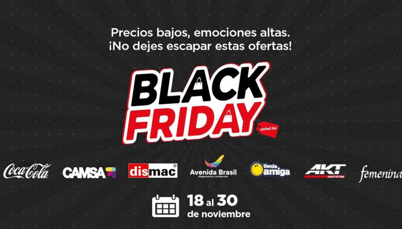 Descubre los mejores descuentos del Black Friday 2024 en Bolivia con Unitel.bo