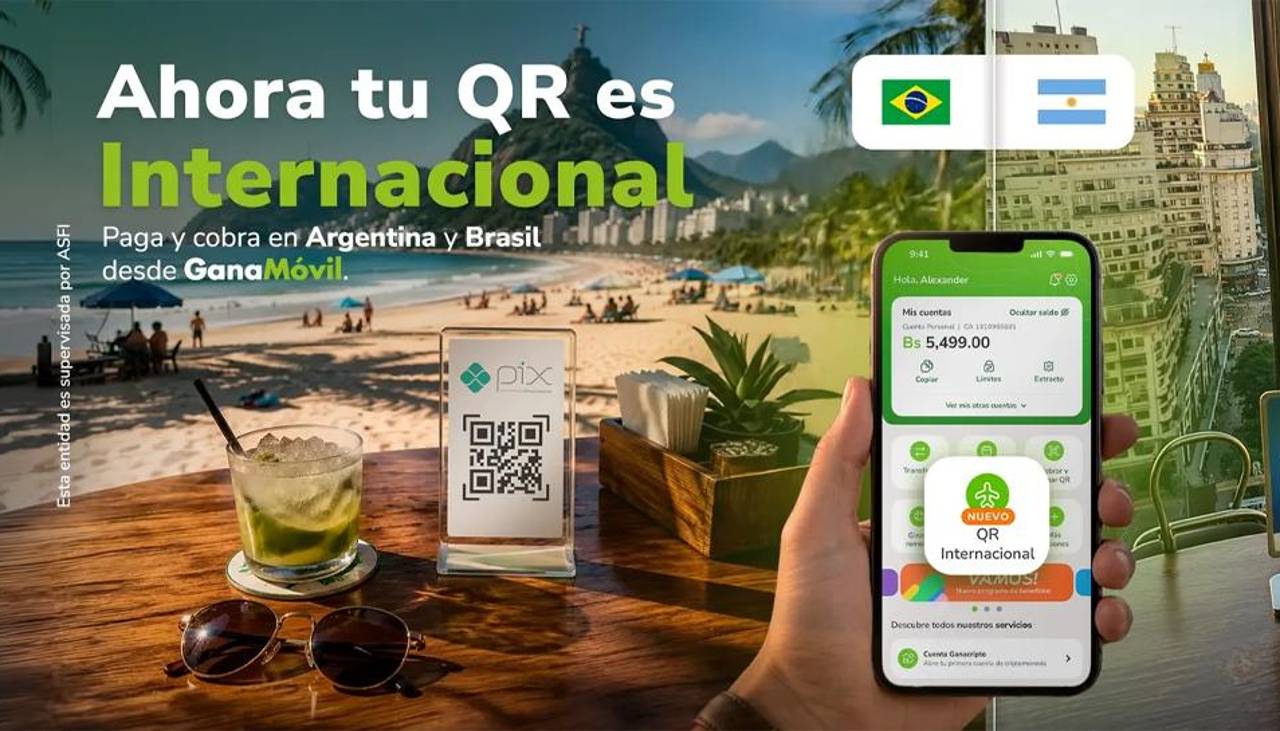 El Banco Ganadero lleva tu QR más allá de las fronteras con una nueva funcionalidad disponible desde GanaMóvil.