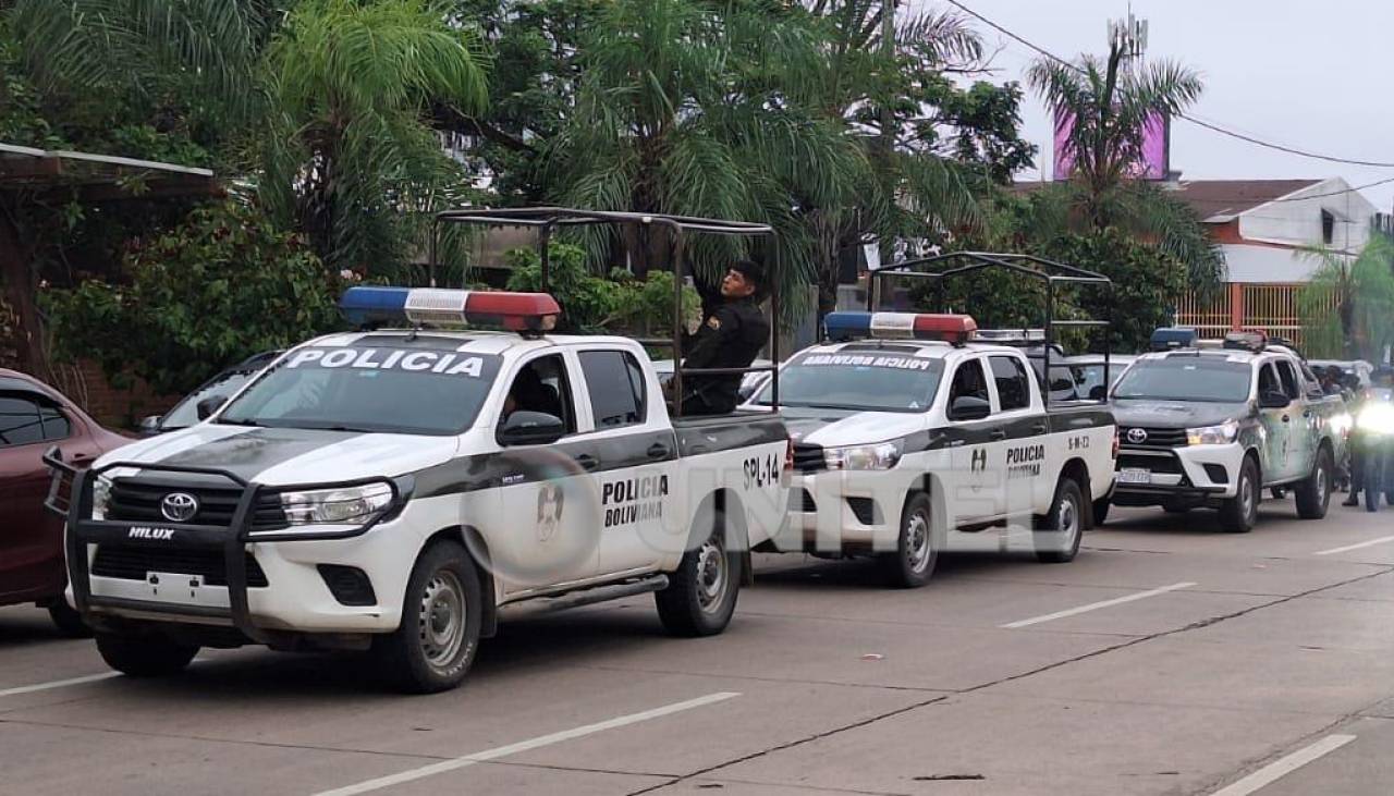 Contingente policial se desplaza a la zona sur de Santa Cruz para un operativo