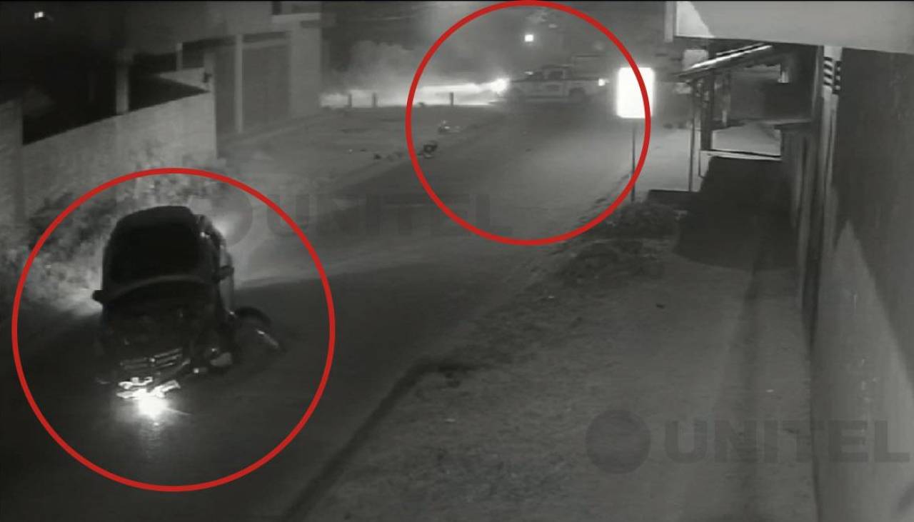 Video: Patrulla policial escapa tras violento choque de un vehículo en una persecución, denuncian vecinos