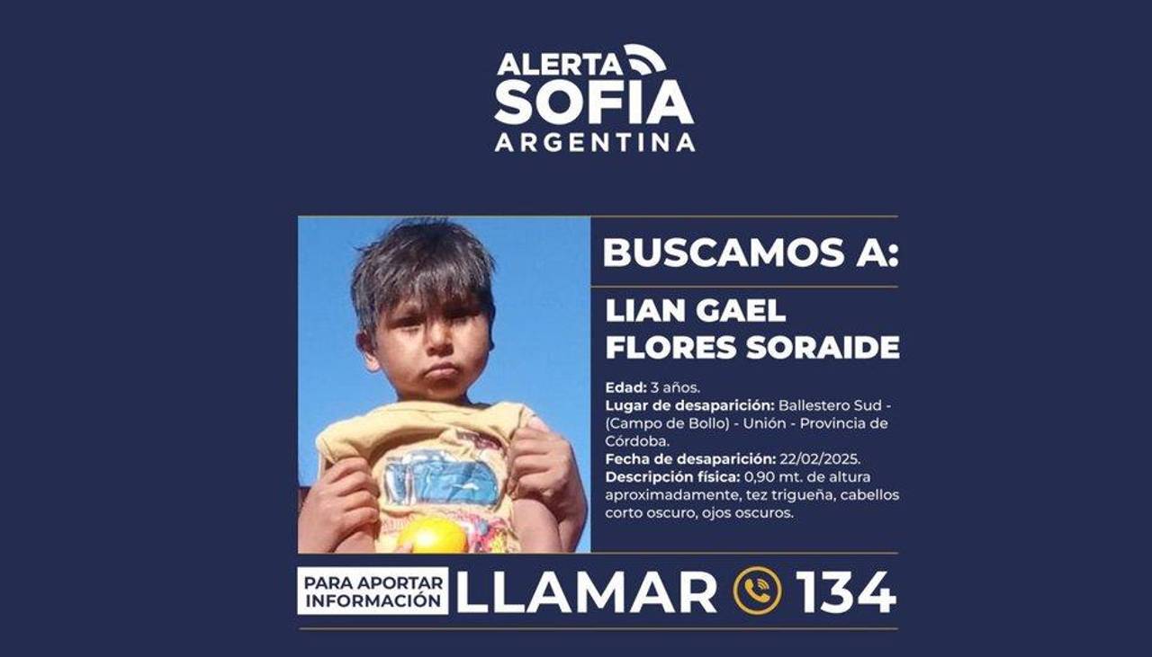 Argentina: niño de padres bolivianos es buscado con drones, helicópteros y perros adiestrados