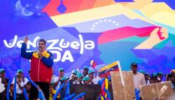 El presidente de Venezuela, Nicolas Maduro, en un discurso