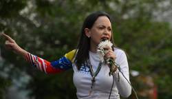 La líder opositora de Venezuela María Corina Machado.