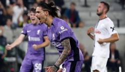 Darwin Núñez y Luis Díaz lideran la remontada del Liverpool en Austria 
