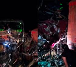 Un bus y un camión chocan en la ruta Bioceánica y dejan varios heridos y fallecidos