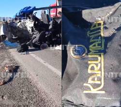 El grupo Karumanta sufre fatal accidente en la ruta a Oruro y el minibús queda reducido a chatarra