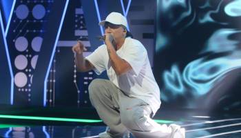 Eminem encendió el escenario con toda la euforia del rap