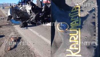 El grupo Karumanta sufre fatal accidente en la ruta a Oruro y el minibús queda reducido a chatarra