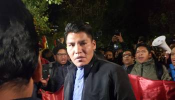 Yahuasi llega al TSE para presentar apelación y que se realice la segunda vuelta para la Gobernación de La Paz