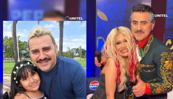 El conmovedor reencuentro de  Christina Aguilera y Vicente Fernández después de 13 años