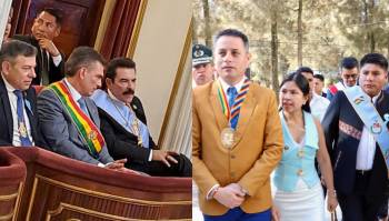 Presidente y vicepresidente rinden homenaje a Cochabamba en actos paralelos