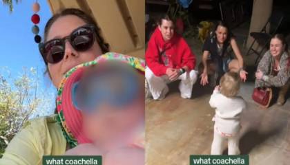 Pareja lleva a su bebé de 14 meses al festival Coachella y desata críticas