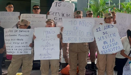 Gendarmes de Santa Cruz de la Sierra van al paro de 72 horas; exigen a la Alcaldía cumplir la reincorporación de funcionarios