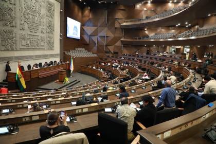 Choquehuanca convoca al pleno de la Asamblea Legislativa para el informe de gestión de Arce 