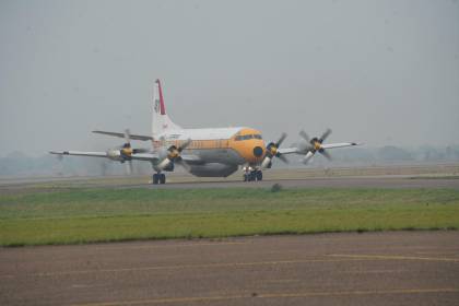 Arribó a Bolivia el segundo Electra Tanker para combatir los incendios forestales